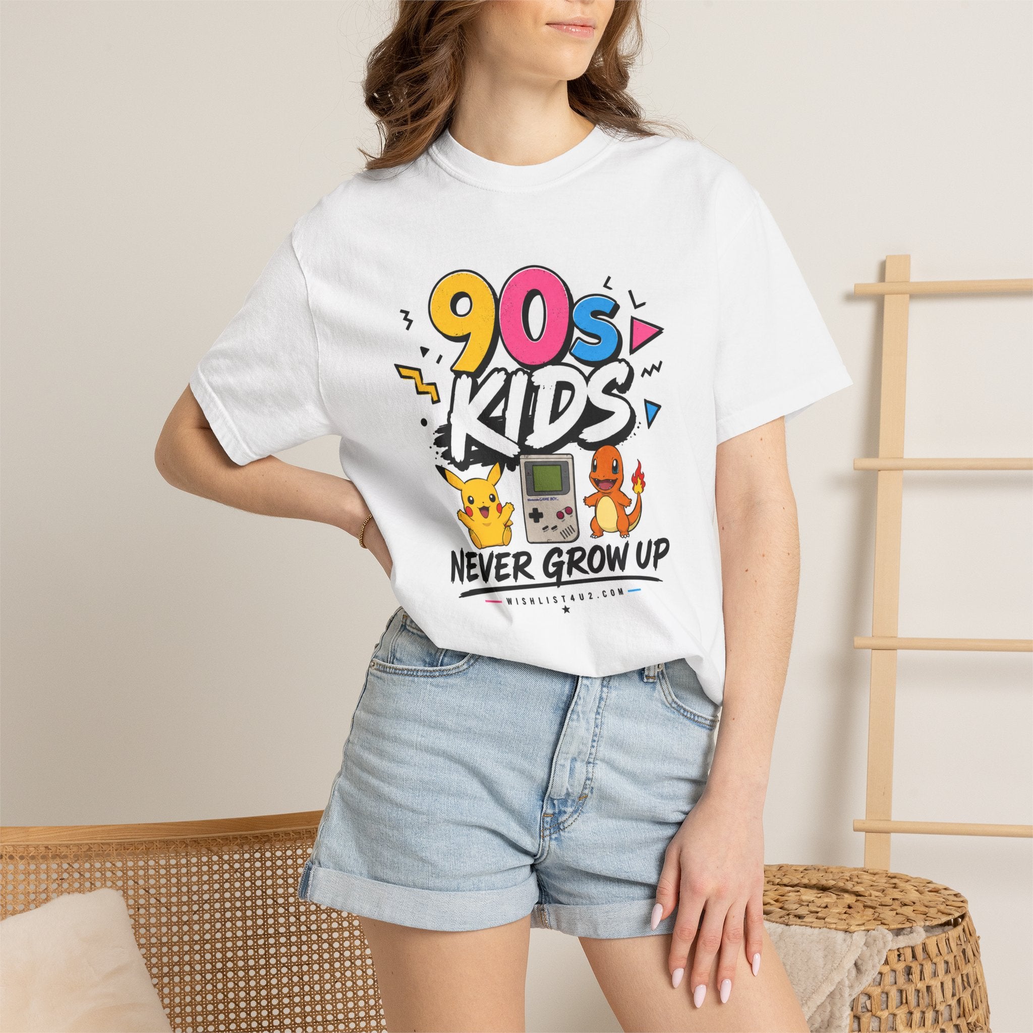 90s Kids Never Grow Up T-Shirt | Retro Nostalgia Graphic Tee