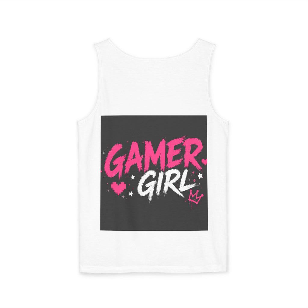 Gamer Girl Tank Top – Retro Neon Gaming Graphic Tank for Women