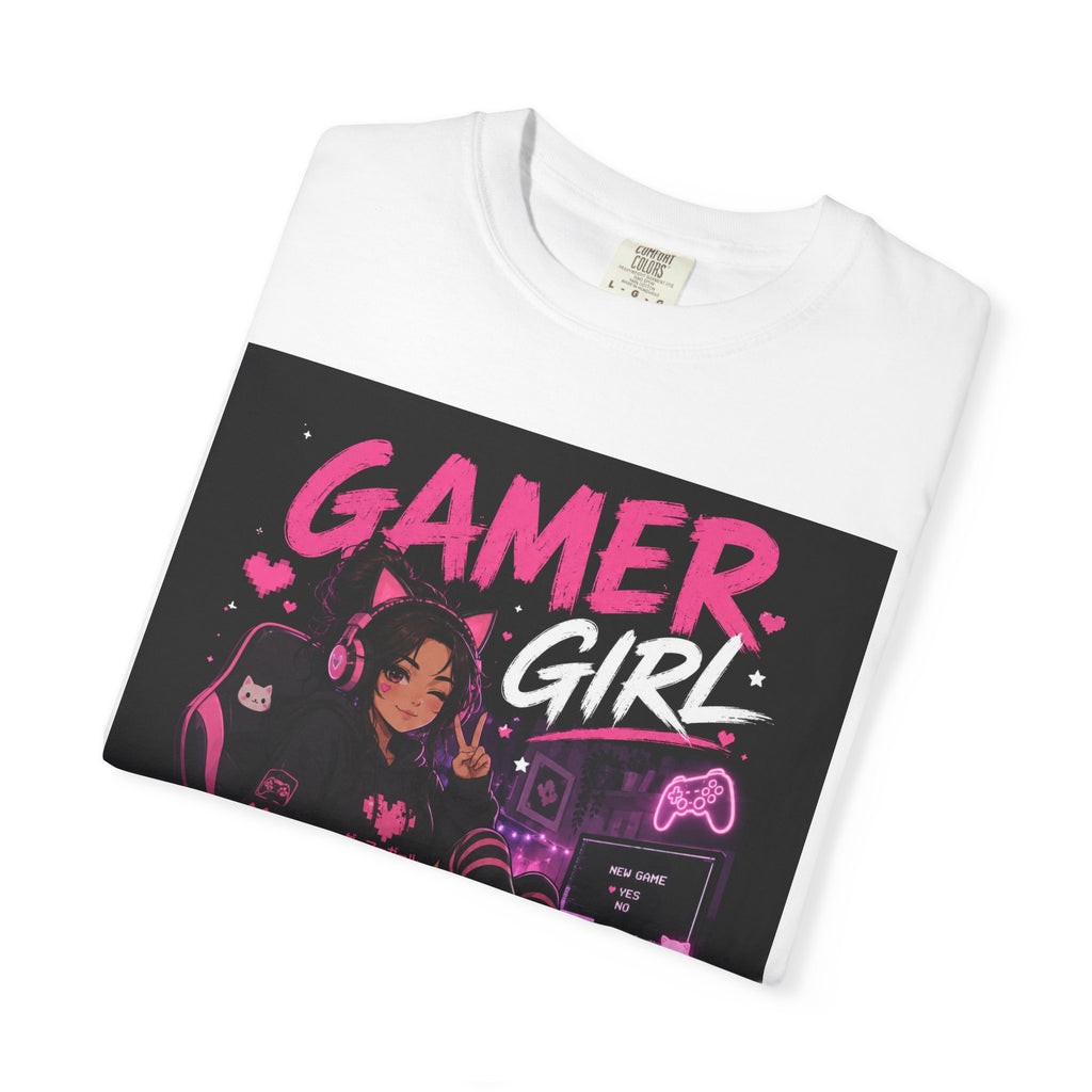 Gamer Girl T-Shirt – Retro Pink Gaming Graphic Tee for Women
