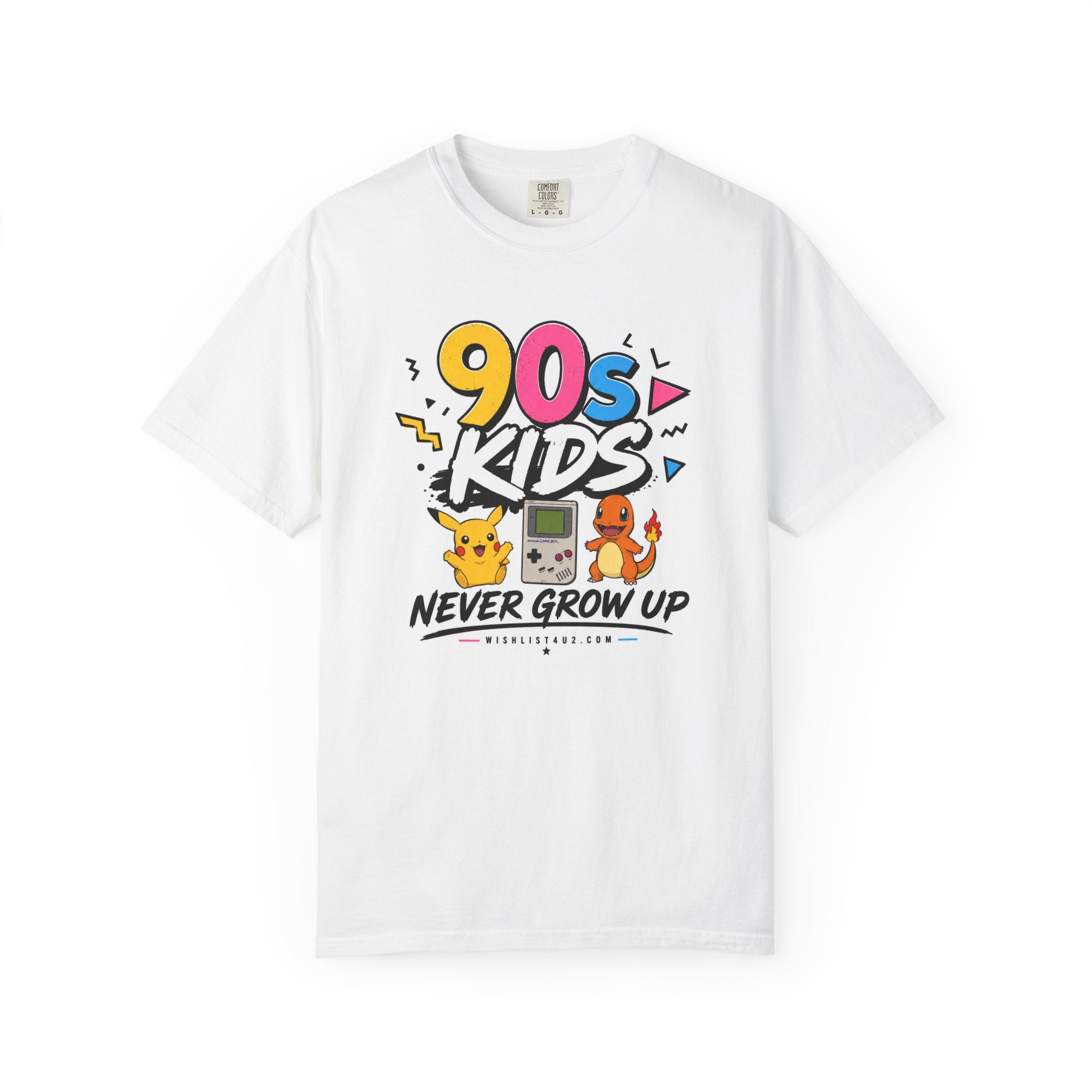90s Kids Never Grow Up T-Shirt | Retro Nostalgia Graphic Tee