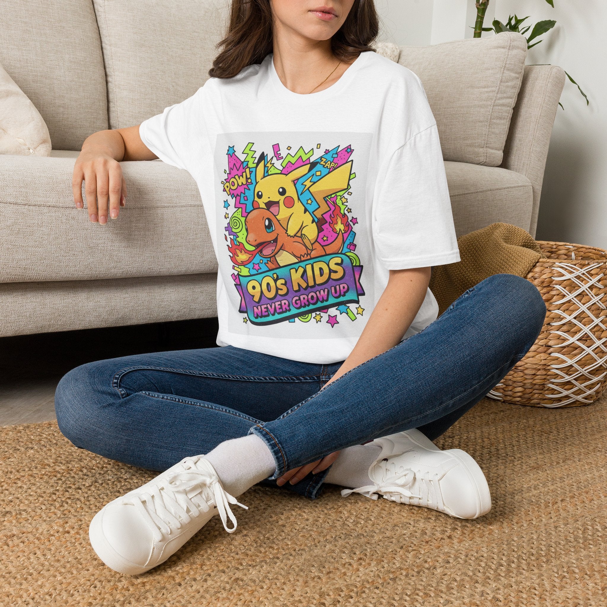 90s 90s Kids Never Grow Up' Graphic Tee.