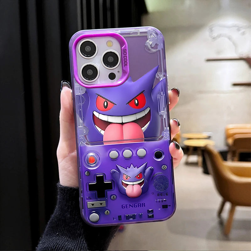 Anime Pikachu P-Pokemon Gengar Hard Phone Case for iPhone 17 16 15 14 13 12 11 Pro Max Plus 17 Air 16E X XR XS Max Back Cover