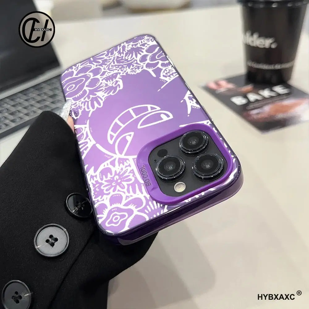 Cute Floral Gengar Pokémon Phone Case – iPhone Series