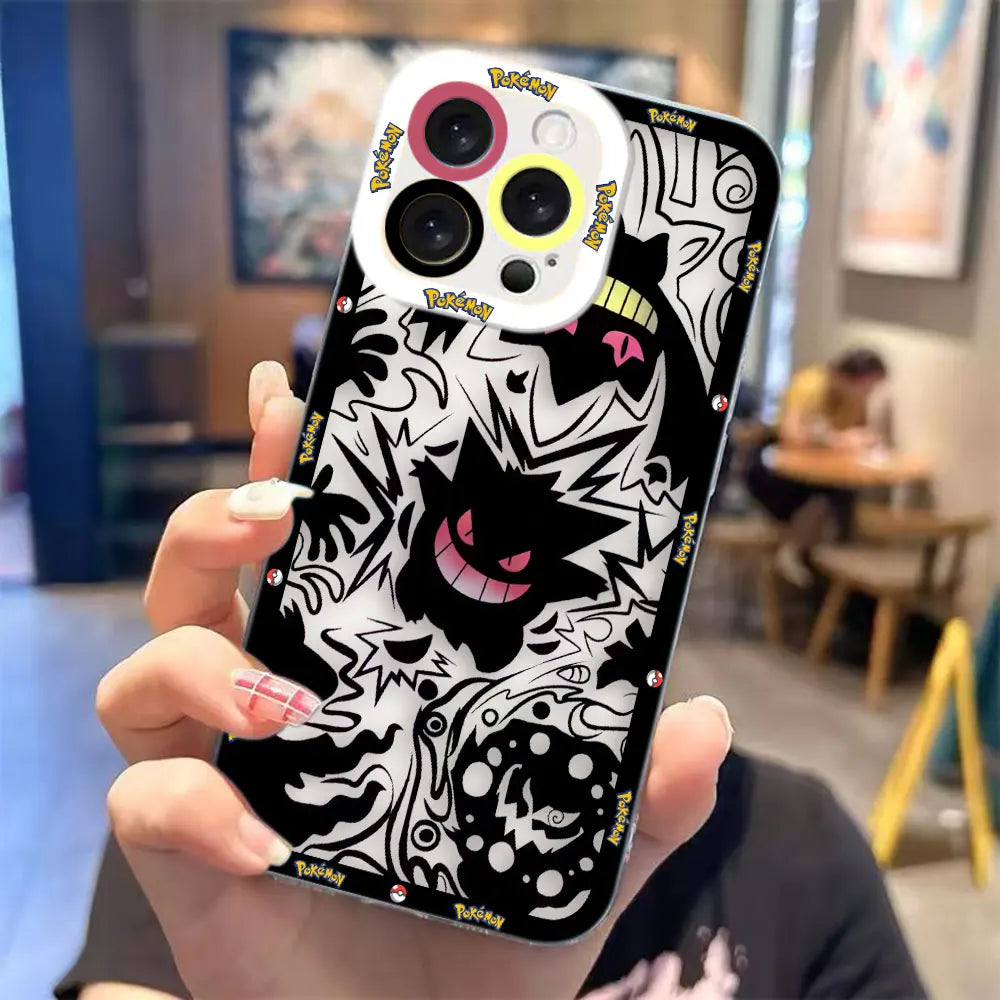 Gengar Clear Pokémon Phone Case – Cute Cartoon TPU Protective Cover