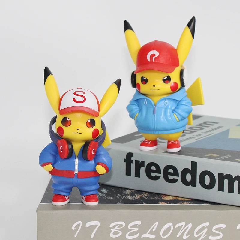 🎵 Musical Pikachu Figurine – Cute Anime Collectible Desk Decoration