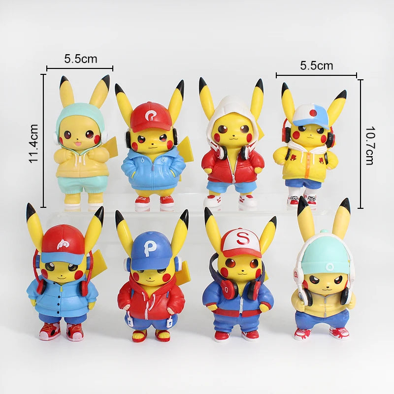 🎵 Musical Pikachu Figurine – Cute Anime Collectible Desk Decoration