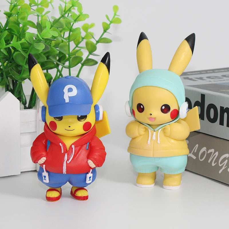 🎵 Musical Pikachu Figurine – Cute Anime Collectible Desk Decoration