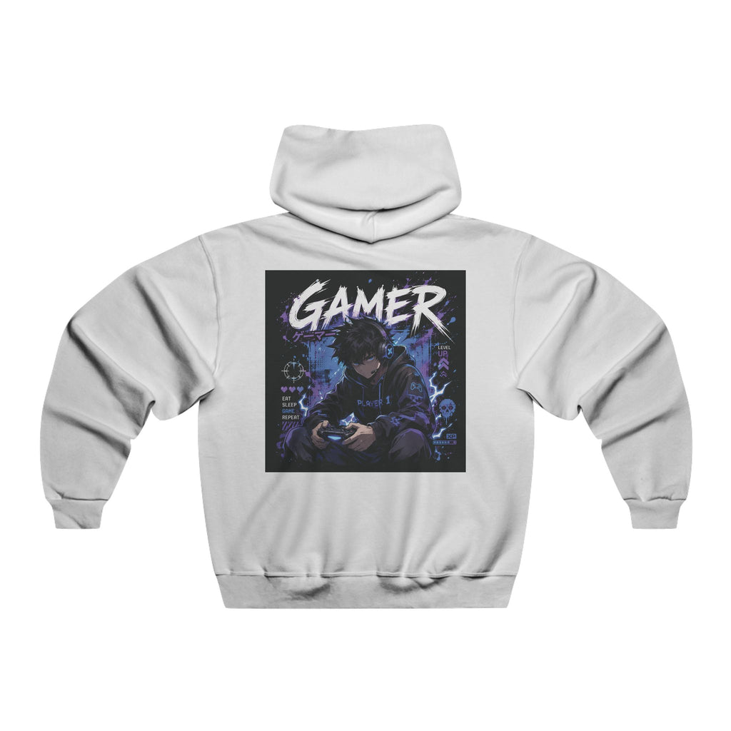 Gamer Graphic Hoodie – Retro Neon Anime Controller Design