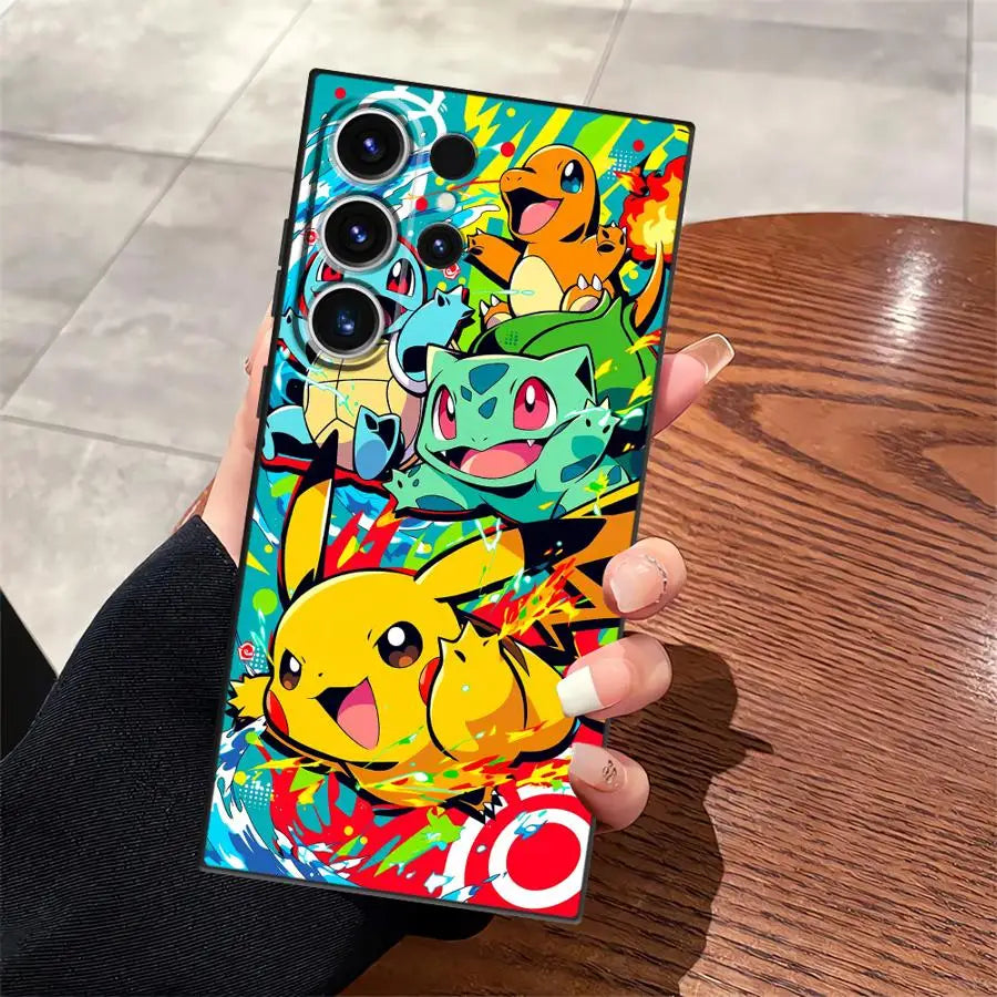 Cartoon Pokémon Phone Case for Samsung Galaxy – Cute Protective Cover for Fans
