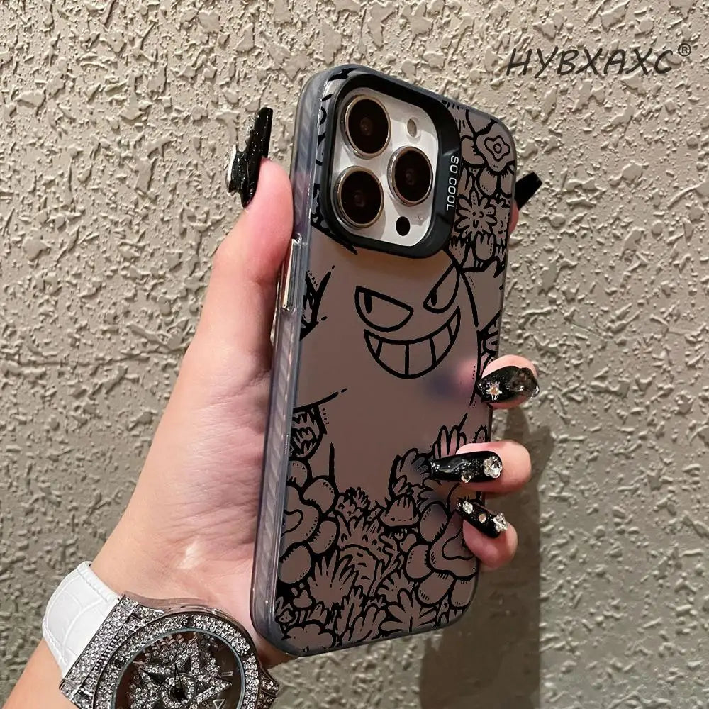 Cute Floral Gengar Pokémon Phone Case – iPhone Series
