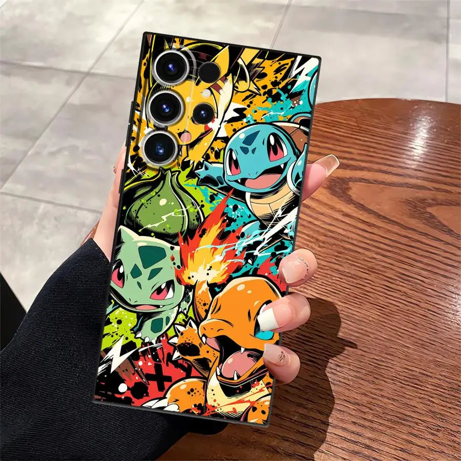 Cartoon Pokémon Phone Case for Samsung Galaxy – Cute Protective Cover for Fans