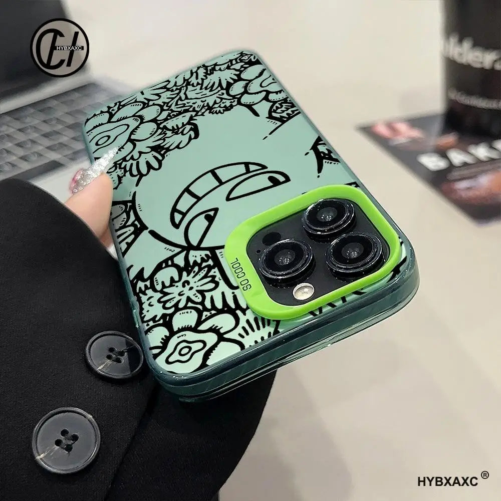 Cute Floral Gengar Pokémon Phone Case – iPhone Series