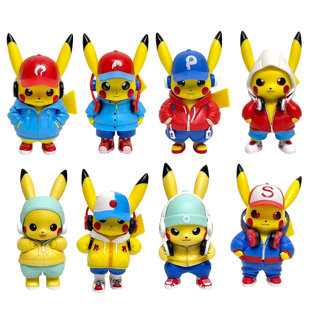 🎵 Musical Pikachu Figurine – Cute Anime Collectible Desk Decoration