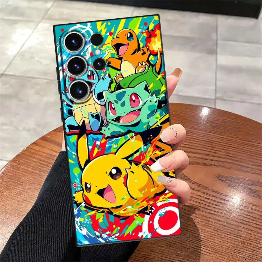Cartoon Pokémon Phone Case for Samsung Galaxy – Cute Protective Cover for Fans