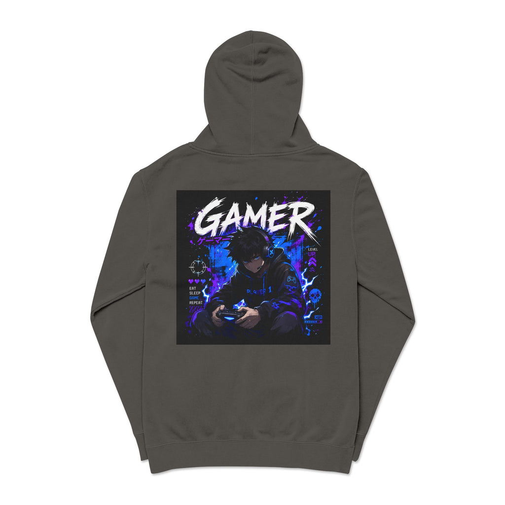 Gamer Graphic Hoodie – Retro Neon Anime Gamer Pullover