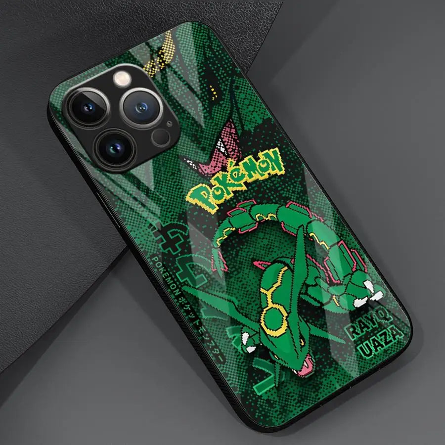 Anime Pokémon Tempered Glass iPhone Case