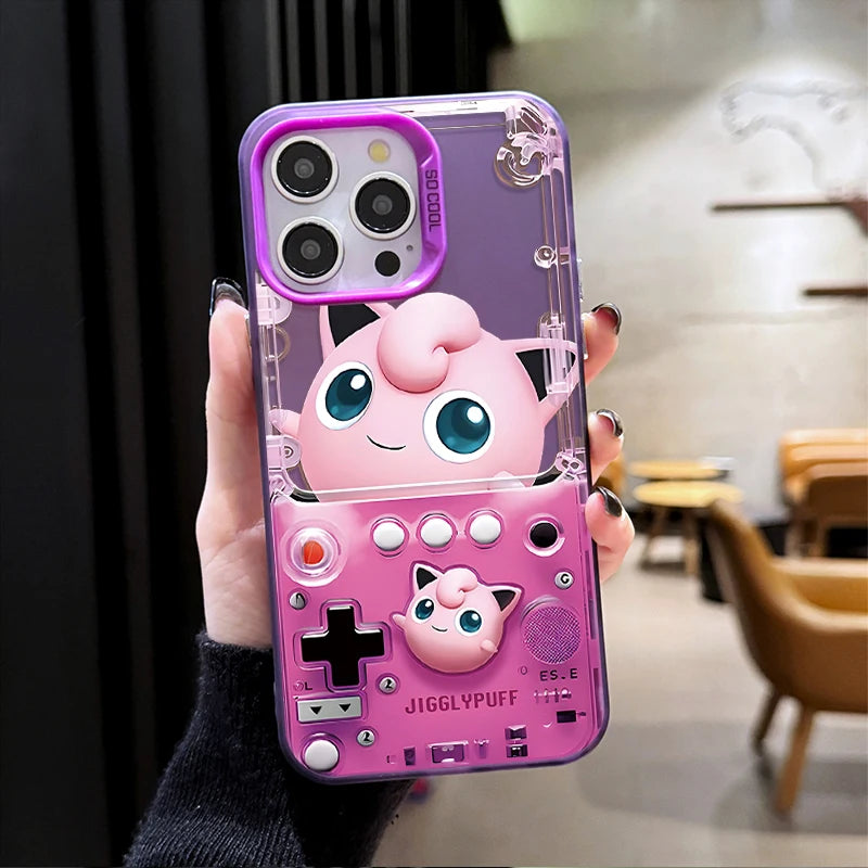 Anime Pikachu P-Pokemon Gengar Hard Phone Case for iPhone 17 16 15 14 13 12 11 Pro Max Plus 17 Air 16E X XR XS Max Back Cover