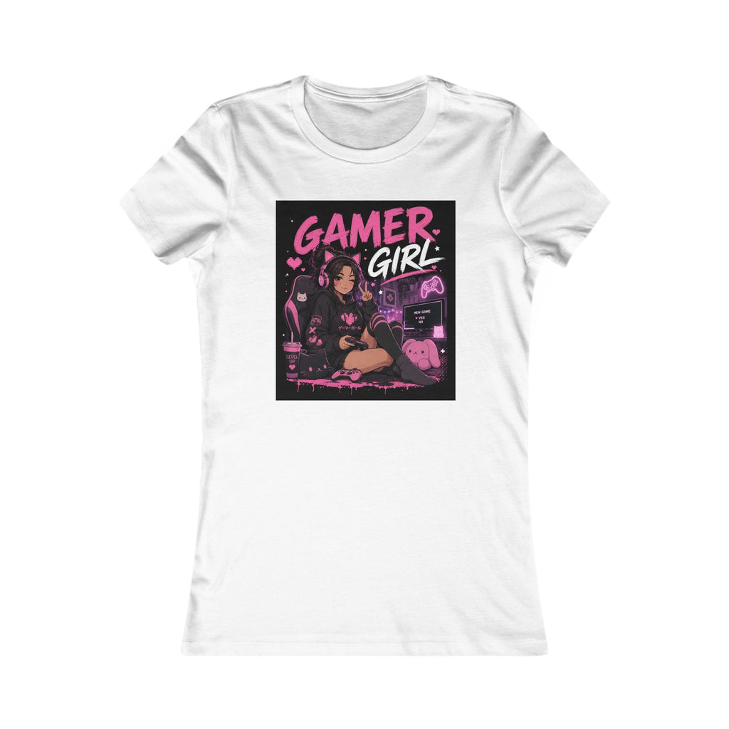 Gamer Girl T-Shirt — Retro Pink Gaming Graphic Tee for Women