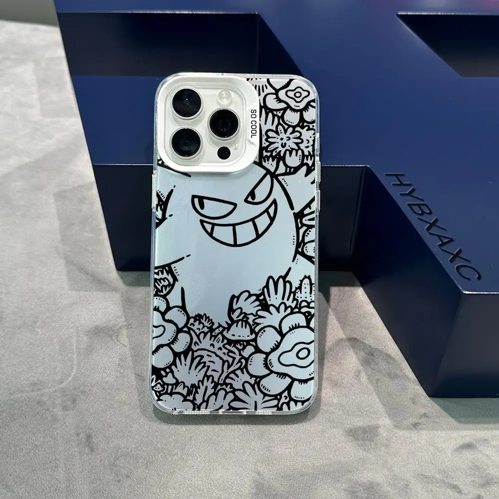 Cute Floral Gengar Pokémon Phone Case – iPhone Series