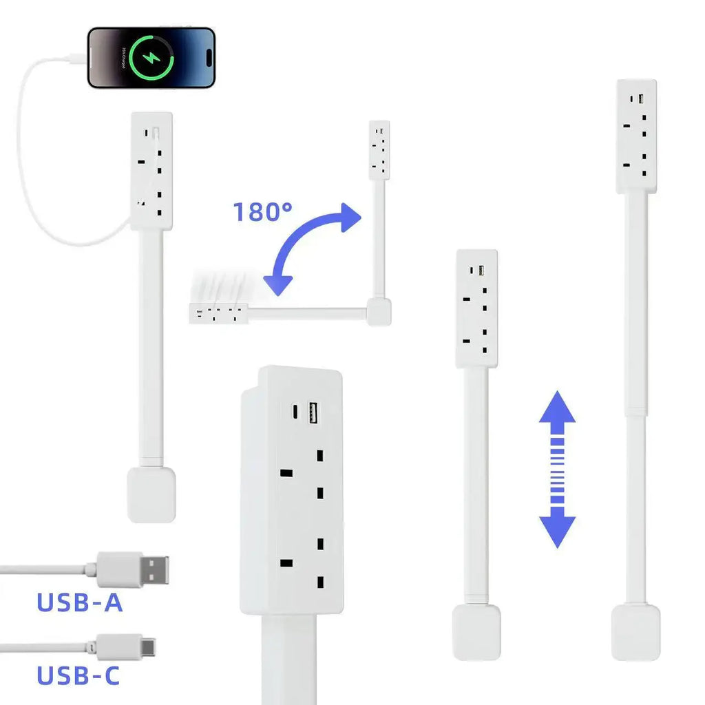 🔌 Extendable Outlet Extender Stick – Bring Power Anywhere You Need It