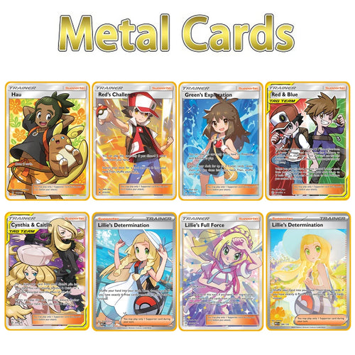 2026 NEW Pokemon Metal Card 10000 Points Arceus Charizard Super Card Golden English Mewtwo Vmax GX EX Anime Collection Card Gift