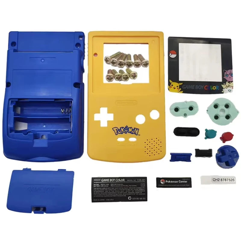 GBC case gameboy Color replacement yellow colorful case GBC Pokemon case Pikachu