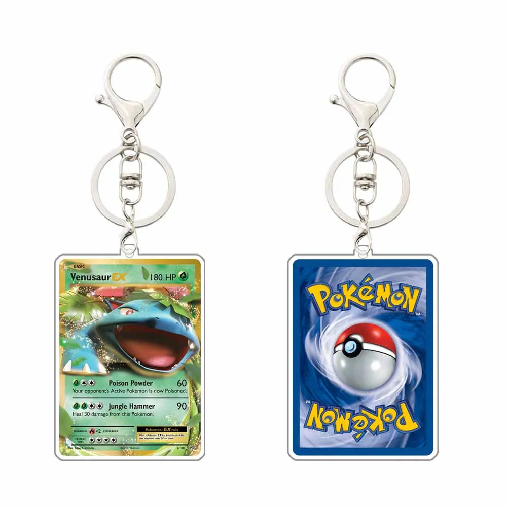 Pokémon Game Card Acrylic Keychain – Collect Your Favorite Pokémon Anywhere!