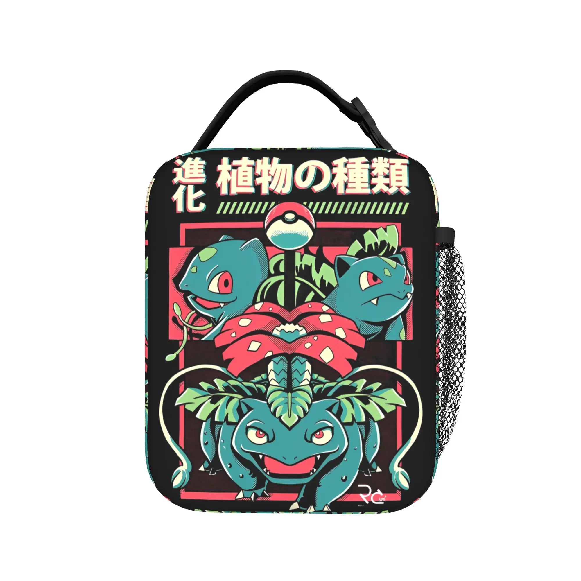 Pokemon Charmander Evolutions Insulated Lunch Bags Cooler Bag Lunch Container  Portable Tote Lunch Box Food Storage Bags School.