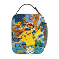 Pokemon Lunch Bag Pikachu Portable Lunch Box Women Picnic Print Cooler Bag Fashion Waterproof Thermal Lunch Bags.