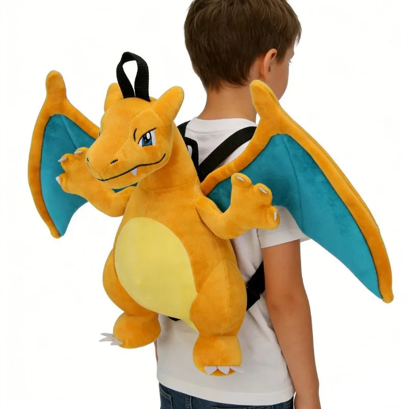 Pokemon Plush Doll Backpacks Cosplay Charizard Gengar Eevee Stuffed Toy Bags Cute Cartoon Backpacks for Kids Toys.