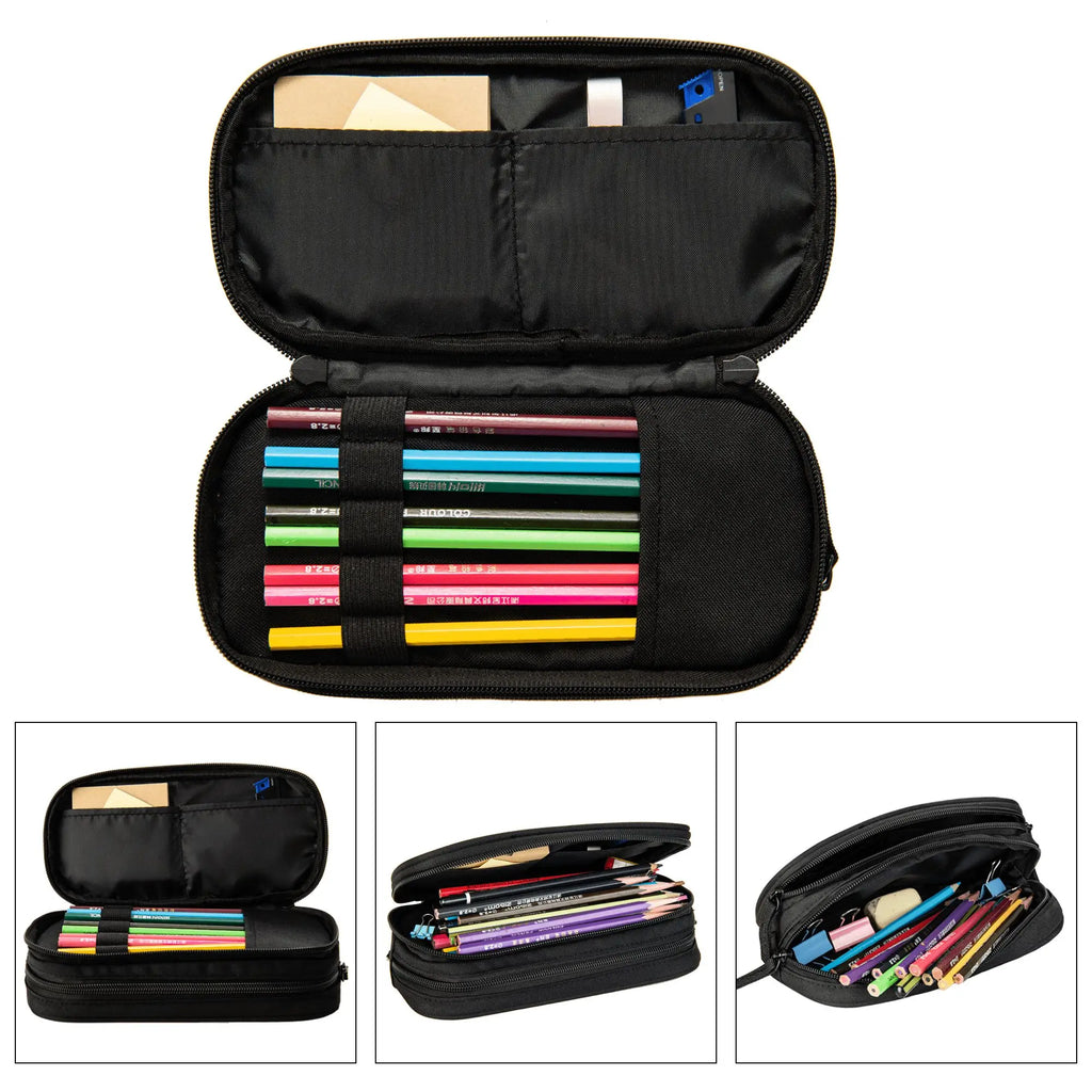 Custom Pokemon Mega Charizard X Blue Flame Large Capacity Bags for Child  School Pencil Bag for Boys Gilrs Kids.