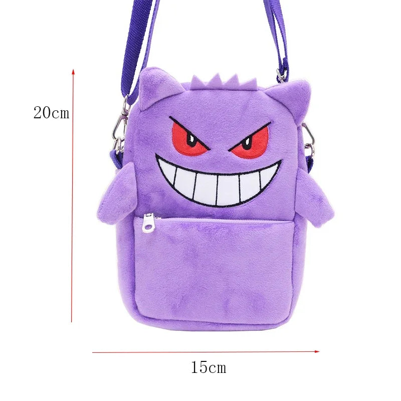 Pokémon Plush Backpack – Gengar, Mimikyu, Snorlax, Lucario & More Anime Character Bags