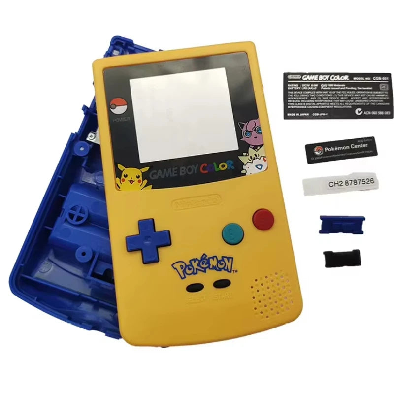 GBC case gameboy Color replacement yellow colorful case GBC Pokemon case Pikachu
