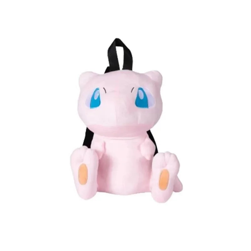 Pokemon Cute Backpack Kawaii Japanese Style Plush Bag Genger Mimikyu Eevee Snorlax Backpack Schoolbag Cosplay Props Fashion Gift.