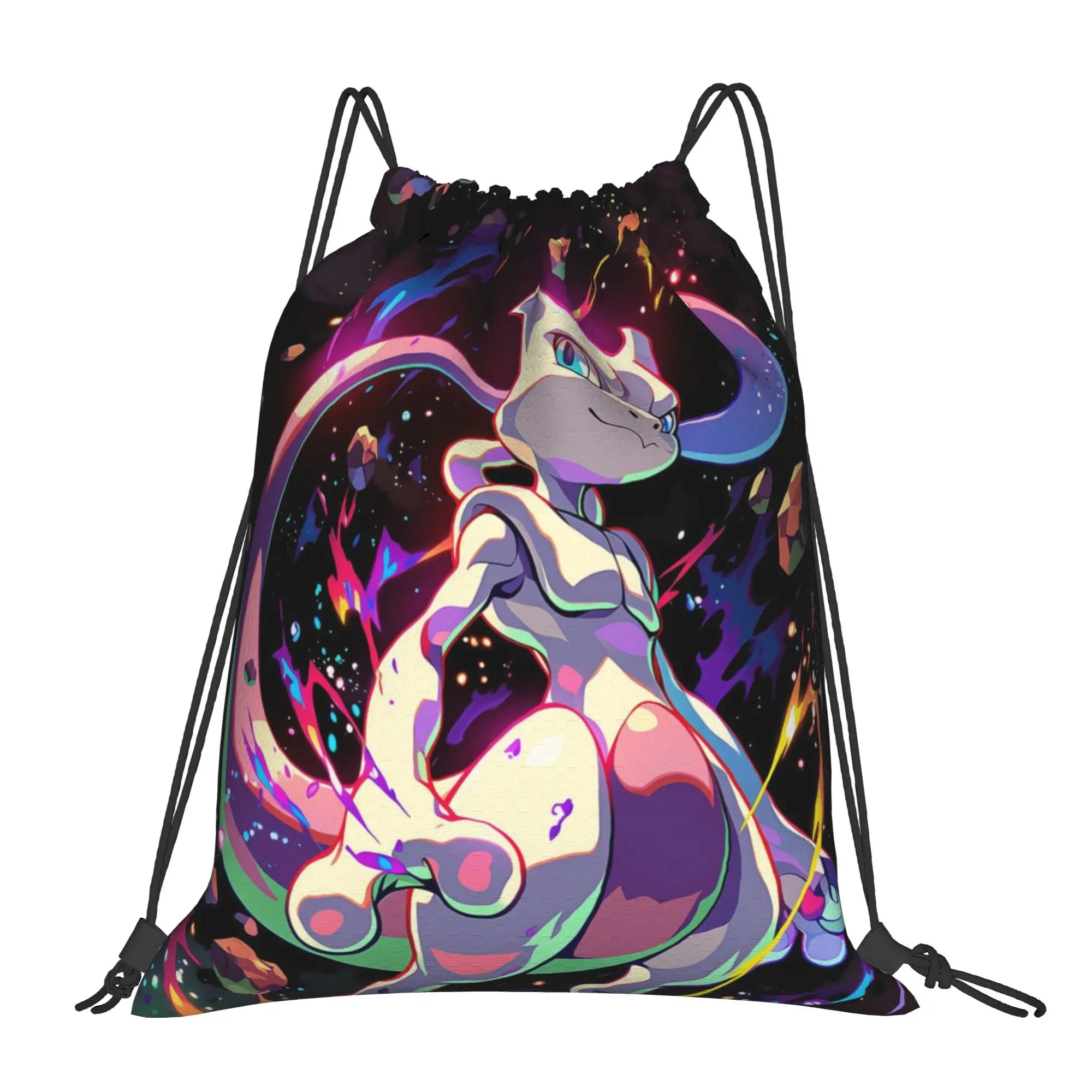 gym Pouch pokemon  Drawstring Bags Gym Unisex Storage Organize Bundle Pocket Rope Bag.