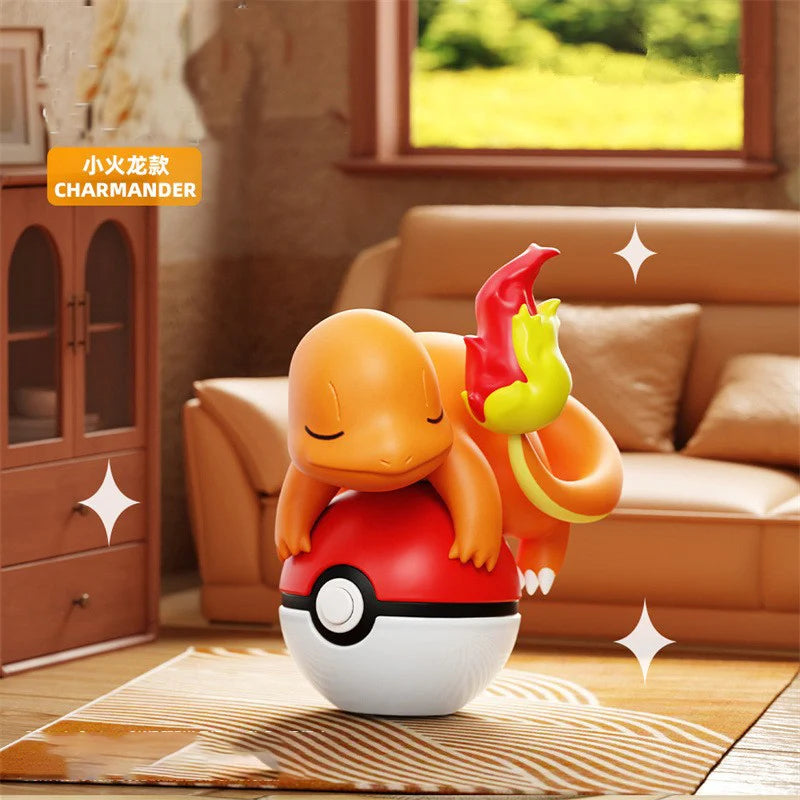 Pokémon Poké Ball Night Light Doll – Pikachu & Charmander Collectible Ornament