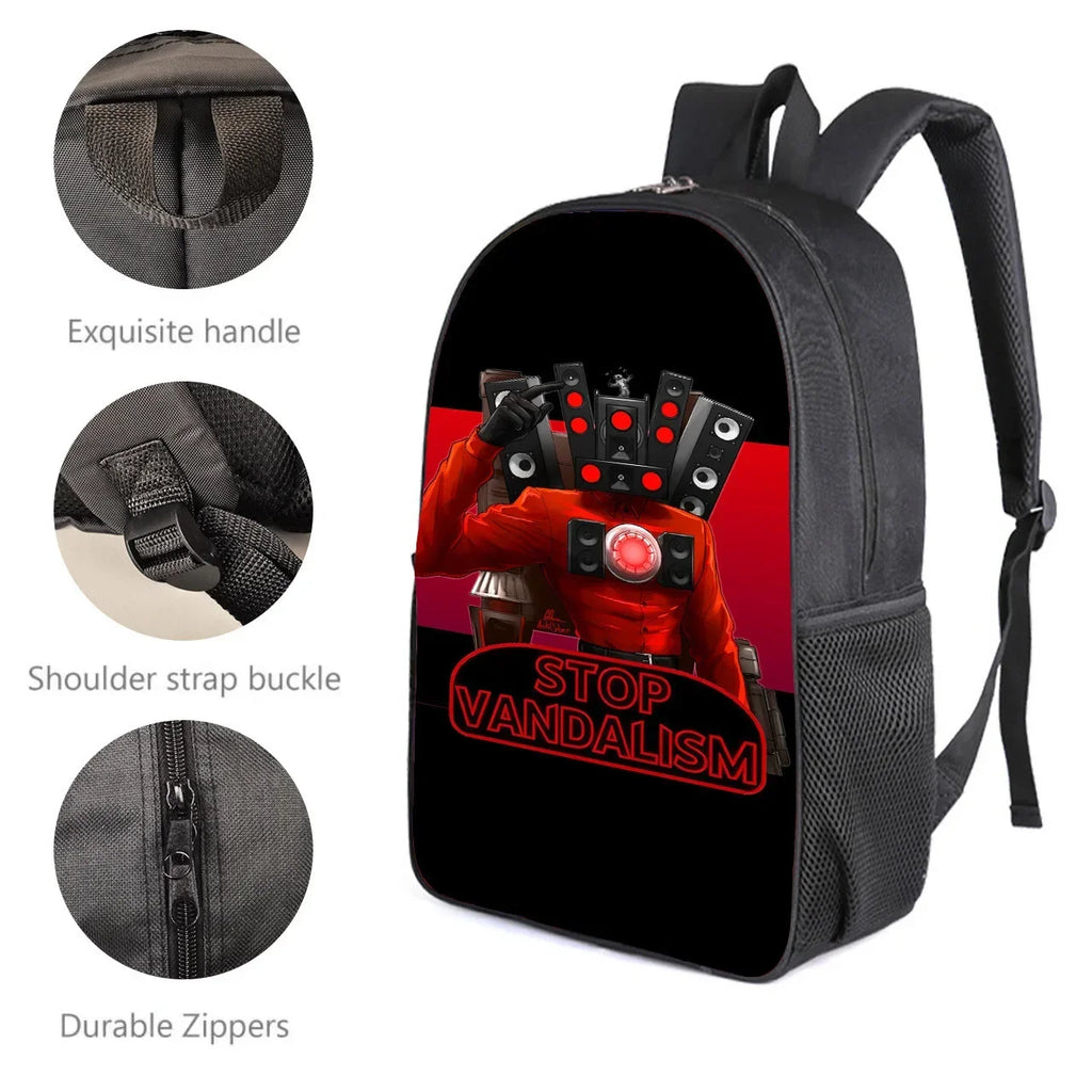 3-Piece Set Pokemon Cartoon School Bags for Boys Girls School Backpack Light Weight Durable Backpack Crossbody Bag Pencil Case.