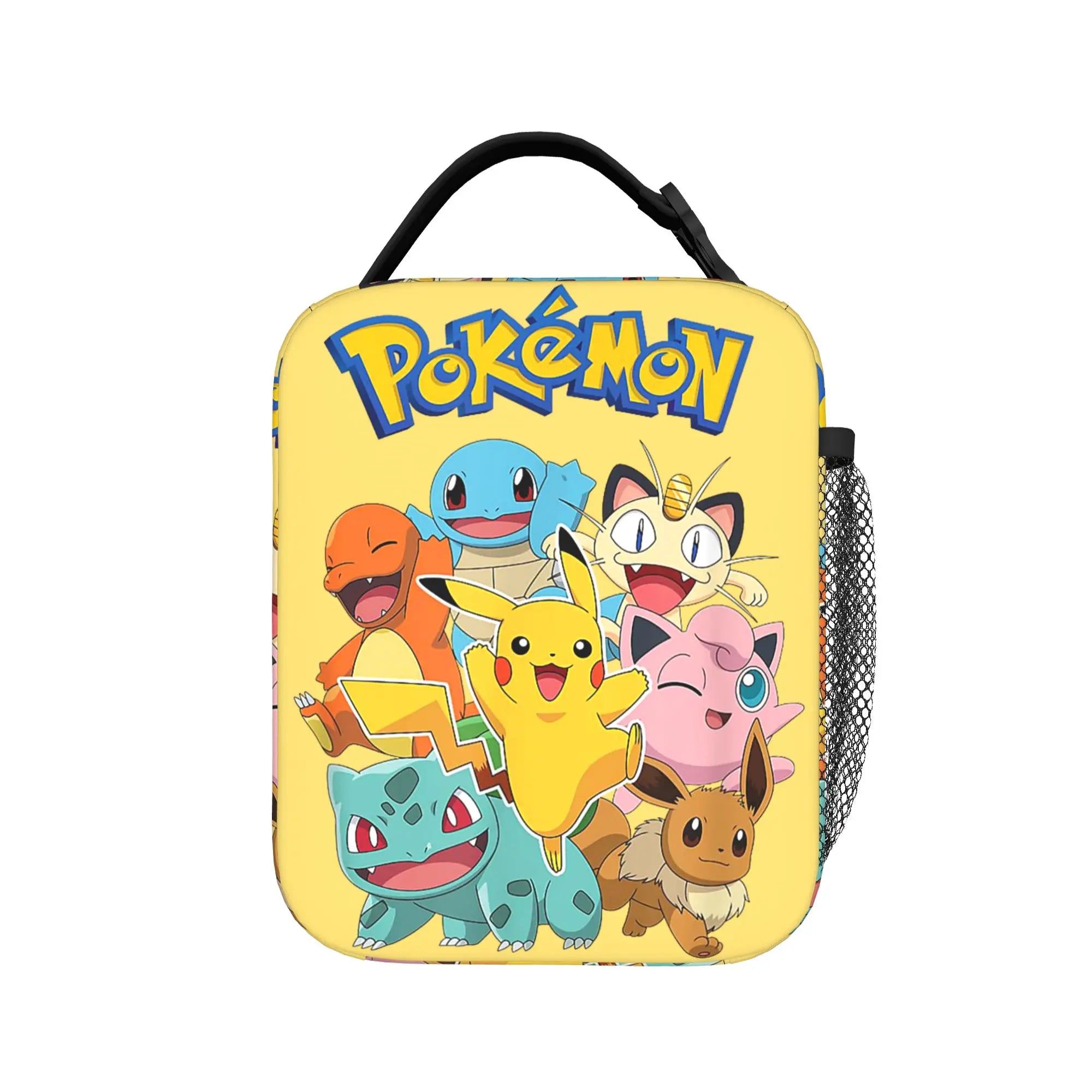 Pokemon Charmander Evolutions Insulated Lunch Bags Cooler Bag Lunch Container  Portable Tote Lunch Box Food Storage Bags School.