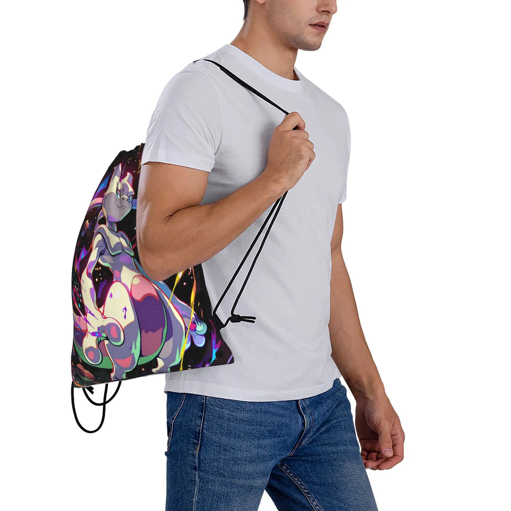 gym Pouch pokemon  Drawstring Bags Gym Unisex Storage Organize Bundle Pocket Rope Bag.