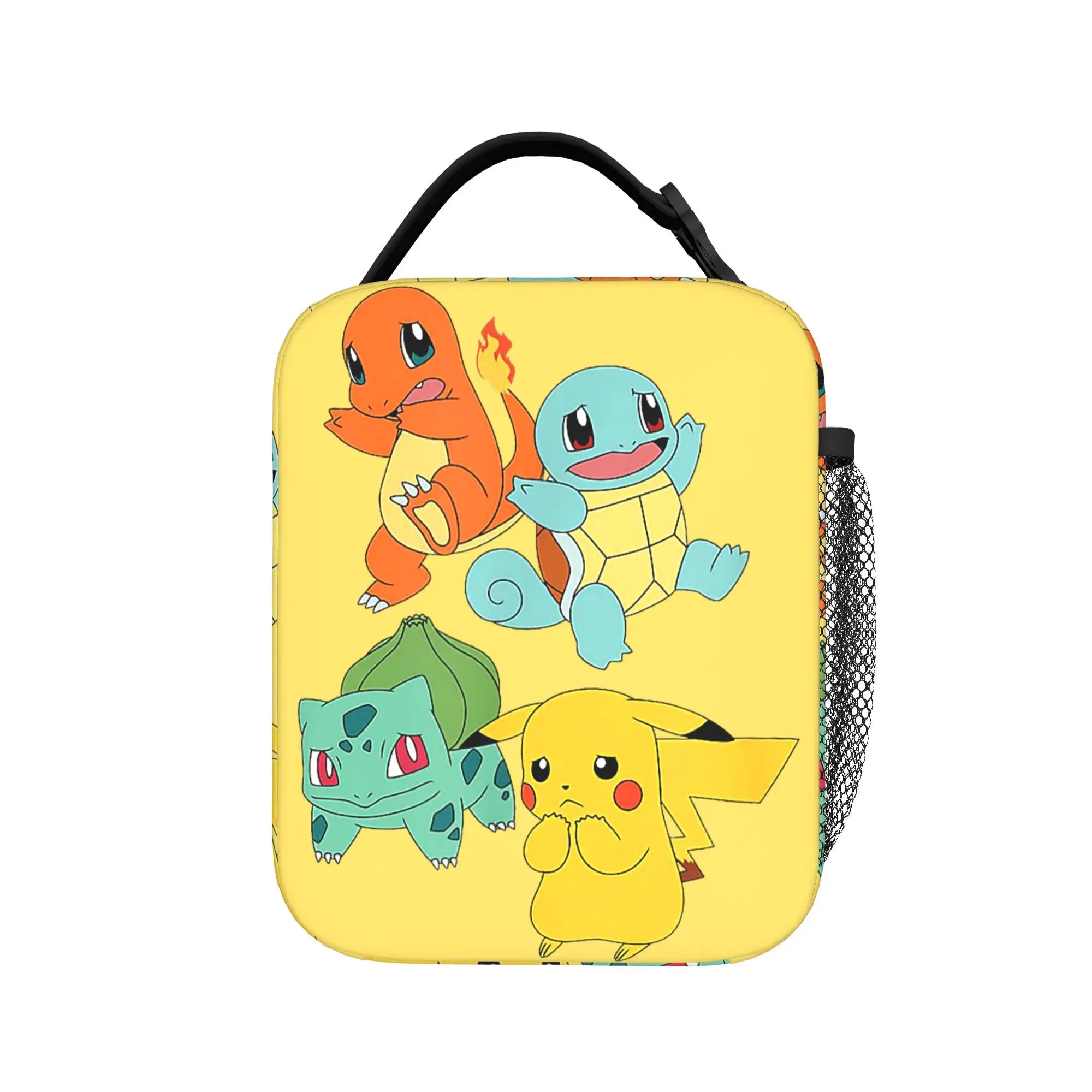 Pokemon Charmander Evolutions Insulated Lunch Bags Cooler Bag Lunch Container  Portable Tote Lunch Box Food Storage Bags School.