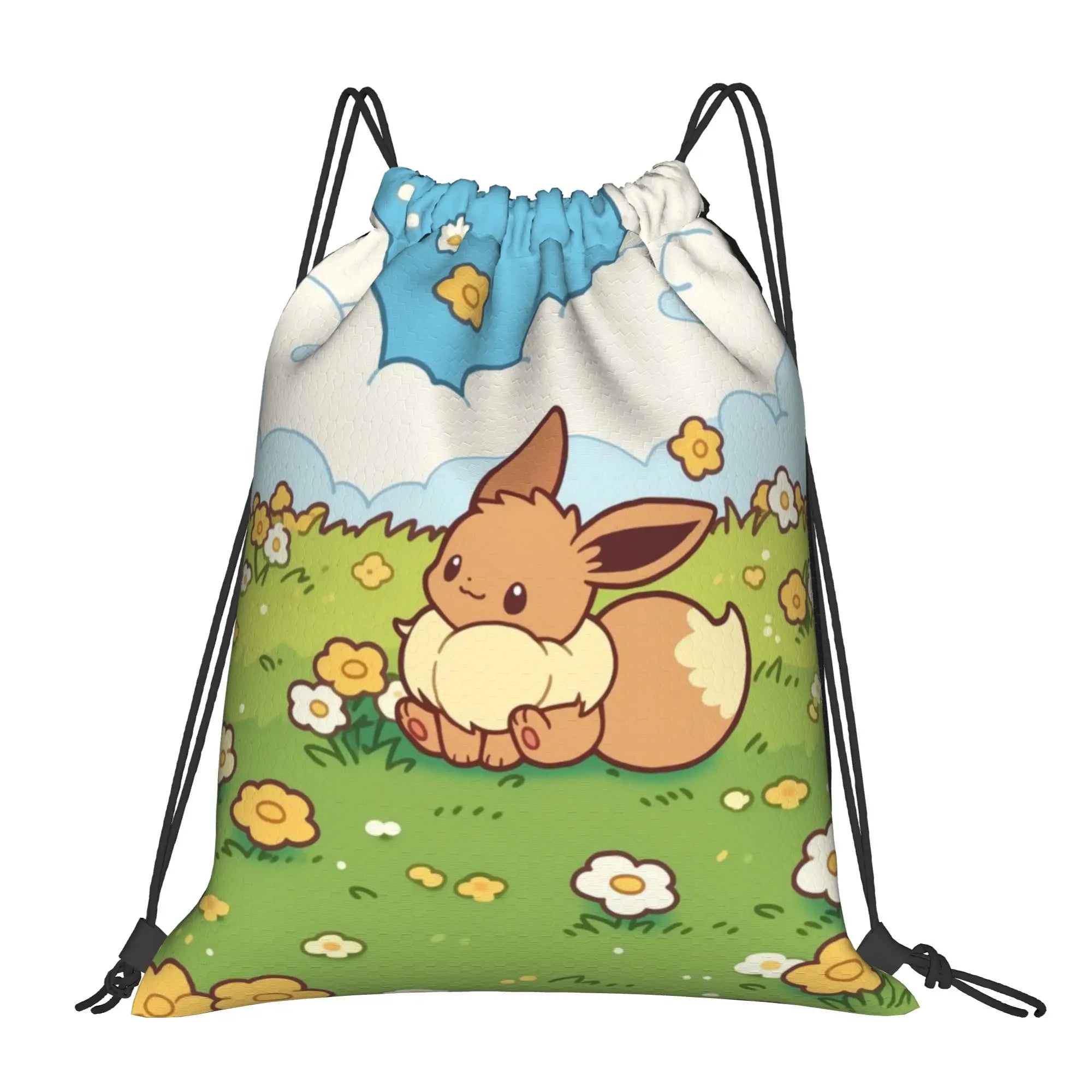 gym Pouch pokemon  Drawstring Bags Gym Unisex Storage Organize Bundle Pocket Rope Bag.