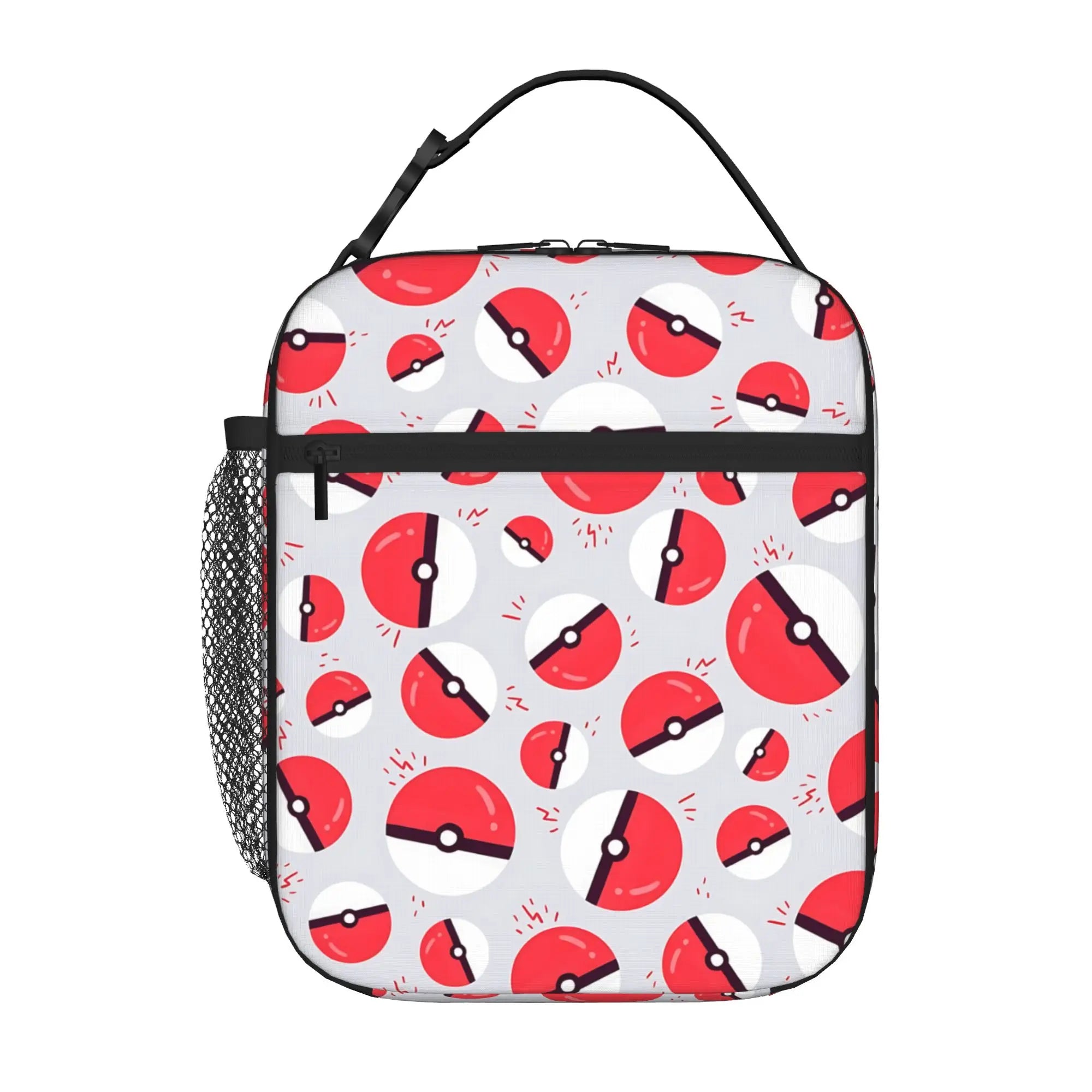 1 Piece Zipper Closure Cute Storage Bag Pocket Pokemon  School Lunch Food Box Reusable For Lunch Food Bag.