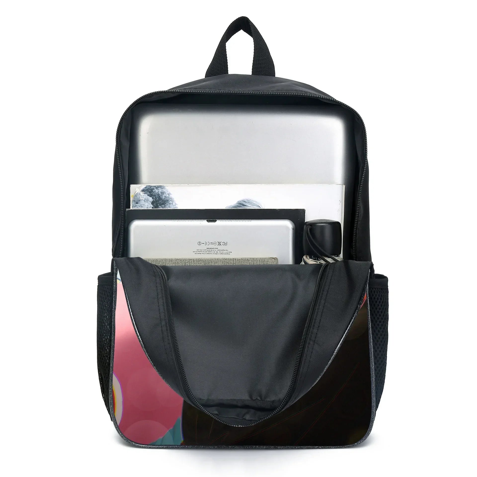 3-Piece Set Pokemon Cartoon School Bags for Boys Girls School Backpack Light Weight Durable Backpack Crossbody Bag Pencil Case.