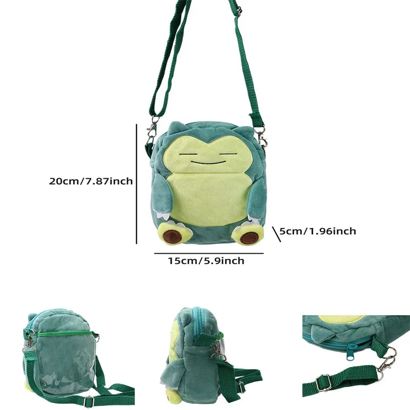 Pokémon Plush Backpack – Gengar, Mimikyu, Snorlax, Lucario & More Anime Character Bags