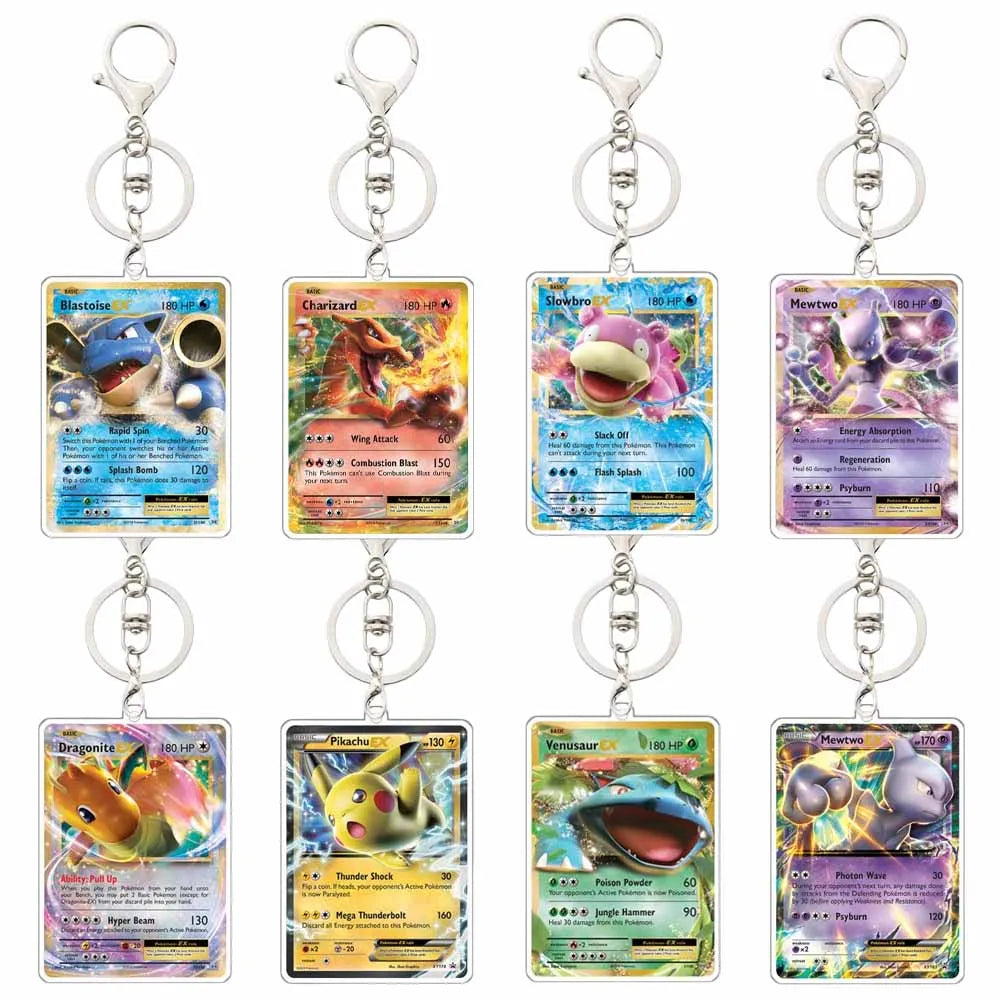 Pokémon Game Card Acrylic Keychain – Collect Your Favorite Pokémon Anywhere!