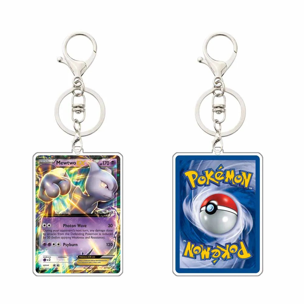 Pokémon Game Card Acrylic Keychain – Collect Your Favorite Pokémon Anywhere!