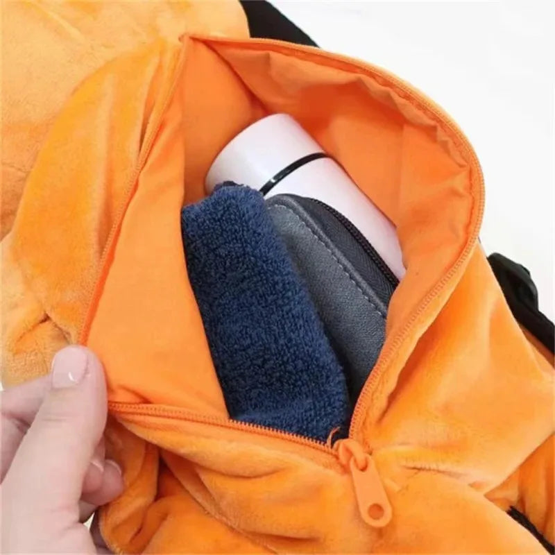 Pokemon Cute Backpack Kawaii Japanese Style Plush Bag Genger Mimikyu Eevee Snorlax Backpack Schoolbag Cosplay Props Fashion Gift.