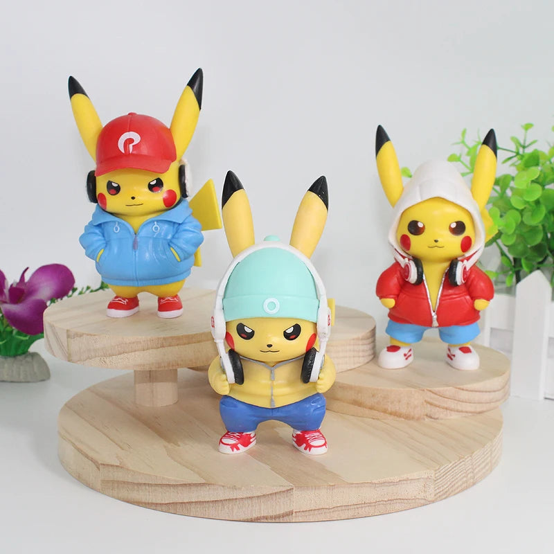 🎵 Musical Pikachu Figurine – Cute Anime Collectible Desk Decoration