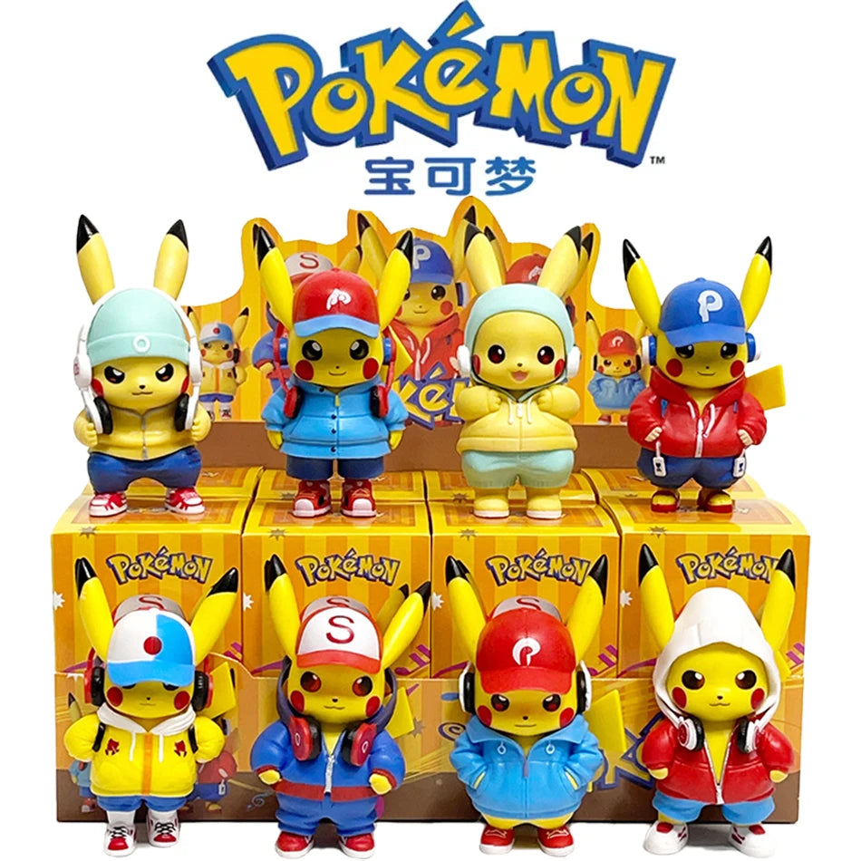 🎵 Musical Pikachu Figurine – Cute Anime Collectible Desk Decoration