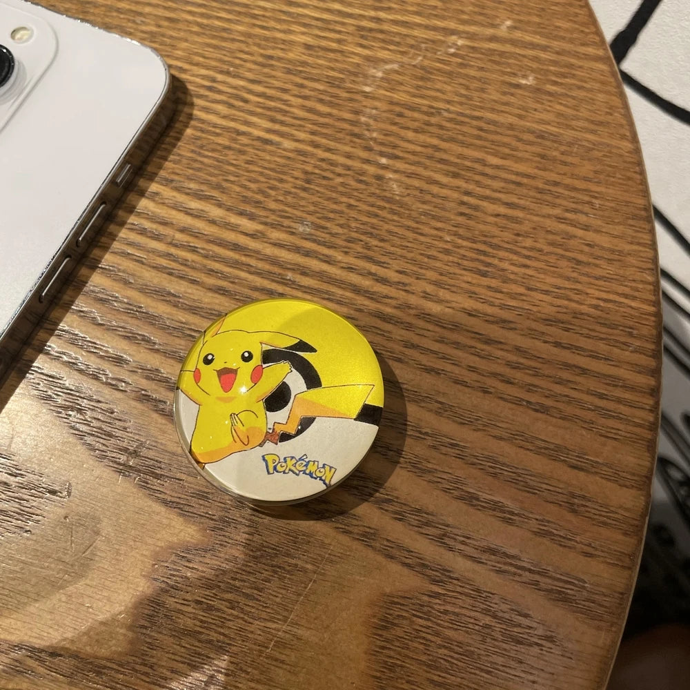 ⚡ Pikachu Ball Phone Grip Holder – Cute Monster Phone Stand & Finger Ring Grip